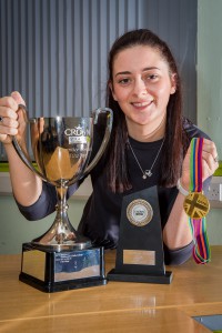 Pictured is Ayla Foulis of Fife College, who won first place in the Crown Trade Apprentice Decorator of The Year 2016. 